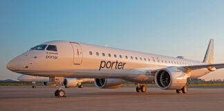 Antes mesmo de começar as operações em Londres, Porter já anuncia mais rotas com aviões Embraer na cidade canadense