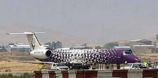 No Irã, jato Embraer ERJ-145 sofre saída temporária de pista durante o pouso