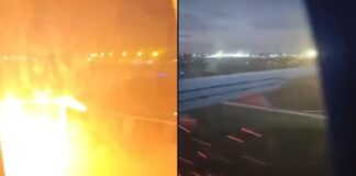 Motor de Boeing 737 falha e emite chamas e material incandescente durante decolagem em Goiânia