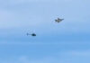 Caça F-16 intercepta helicóptero Robinson R66 que se aproximou de espaço aéreo fechado para Trump