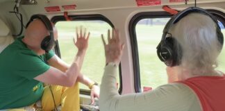 Com helicóptero, Véio da Havan busca idosa para realizar seu sonho de conhecer uma loja