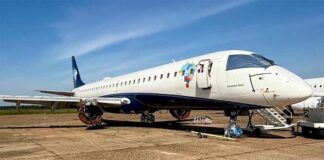 Avião Embraer E190 que era da Azul foi comprado por outra empresa, mas nunca mais vai voar