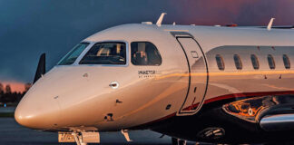 Jatinho Embraer Praetor fretado de táxi-aéreo europeu teria sido utilizado por Lulinha e Roberta Luchsinger