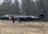 Jato executivo saiu da pista de aeroporto americano devido a excesso de peso e neve nas asas