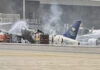 Airbus que estava no portão de embarque é destruído após ataque terrorista com mísseis na Arábia Saudita